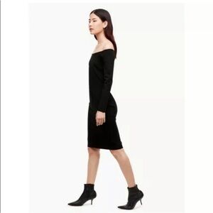 Aritiza Babaton - Peyton off the shoulder body con slit dress